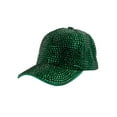 thumbnail image 1 of Top Headwear Women's Full Sparkle Rhinestone Gem Bling Baseball Cap Cgreen, 1 of 2
