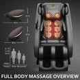 thumbnail image 7 of BILITOK Massage Chair Recliner Neck Massager with Zero Gravity Heating and Bluetooth Functions (Brown), 7 of 7