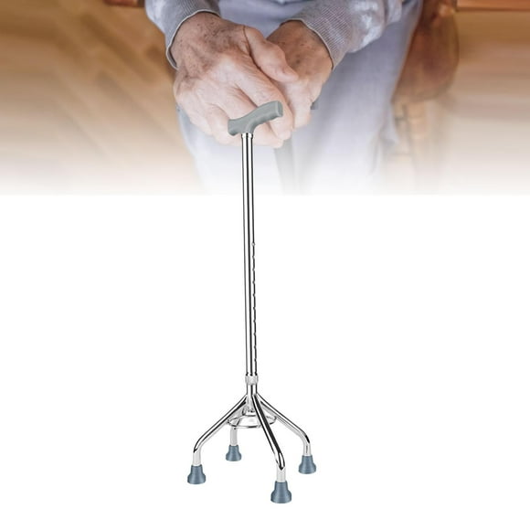 Bastones para caminar Accesorios antideslizantes, 10 engranajes ajustables, muletas, duraderos, telescópicos, aleación de aluminio, bastón para 4 pies