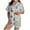 White, variant on Karight Halloween Pajamas Women 2025 Satin Silk Button Up Shirt And Shorts Pjs Sets 2 Piece Loungewear Sets Soft Sleepwear