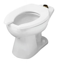 Gerber G0025820 North Point Round Front Top Spud Toilet Bowl Only - White