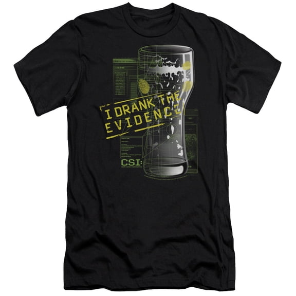 Csi - I Drank The Evidence - Premium Slim Fit Short Sleeve Shirt - XX-Large