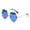 Blue, variant on Fruit Shaped Metal Sunglasses with Hollow Design and UV Protection for Parties Halloween and Outdoor Activities Black
