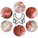 thumbnail image 1 of Posavasos para bebidas con soporte, juego de 6, posavasos de cerámica absorbentes estilo océano con base de corcho, sin rayar, 1 of 7