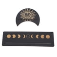 thumbnail image 2 of Wooden Tarot Card Stand Holder, 2 Pieces Moon Phase Tarot Card Altar Stand Tarot Card Holder Stand Rectangle Moon Shape Display Wooden Card Stand  Witch Divination Tools, 2 of 8