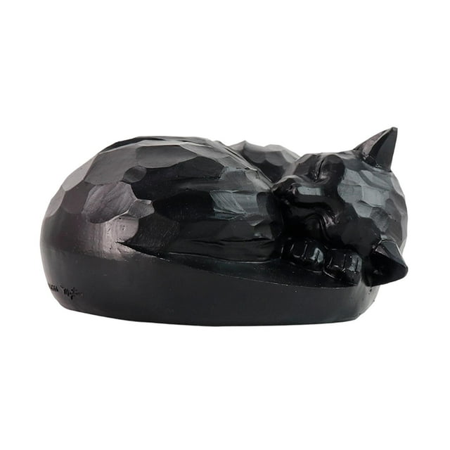 DimyFew Urne pour Chat, Sculpture d'Animal, Figurine Commémorative, Décorative, Boîte à Chat Résistante aux Intempéries, Urne pour Animaux de Compagnie pour Jardin, Cimetière, Cour et Zones Extérieures