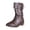 Coffee, variant on Mens Mid Calf Work Boots Ankle Support Lace Up Outdoor Shoes Winter Slip On Footwear For Work Black US:7