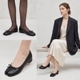 thumbnail image 3 of Women’s Split Toe Ballet Flats with Bow Slip On Flat Dress Shoes, 3 of 5