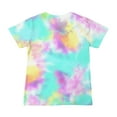 thumbnail image 5 of Utoimkio Girls Tie Dye Short Sleeve T-shirts Casual Loose Crewneck T Shirts Summer Short Sleeve Tee Tops, 5 of 6