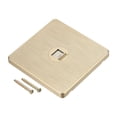 thumbnail image 1 of Unique Bargains Ethernet Socket Single Port RJ45 CAT6 Wall Plate Gold Tone for Ethernet Cable Networking Socket Box, 1 of 6