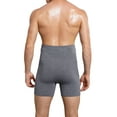 thumbnail image 5 of High-Waisted Compression Boxer Briefs for Men - Tummy Control, Open Fly, Breathable Cotton Fabric, Comfortable Fit, Shapewear Un GRAY 5XL, 5 of 5