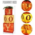thumbnail image 2 of Set of 3 Christmas Lighted Gift Boxes, Pre-lit 60 LED Light Up Joy Present Boxes Ornament Decorations for Indoor Outdoor Xmas Tree Home Yard Lawn Decor, 2 of 7