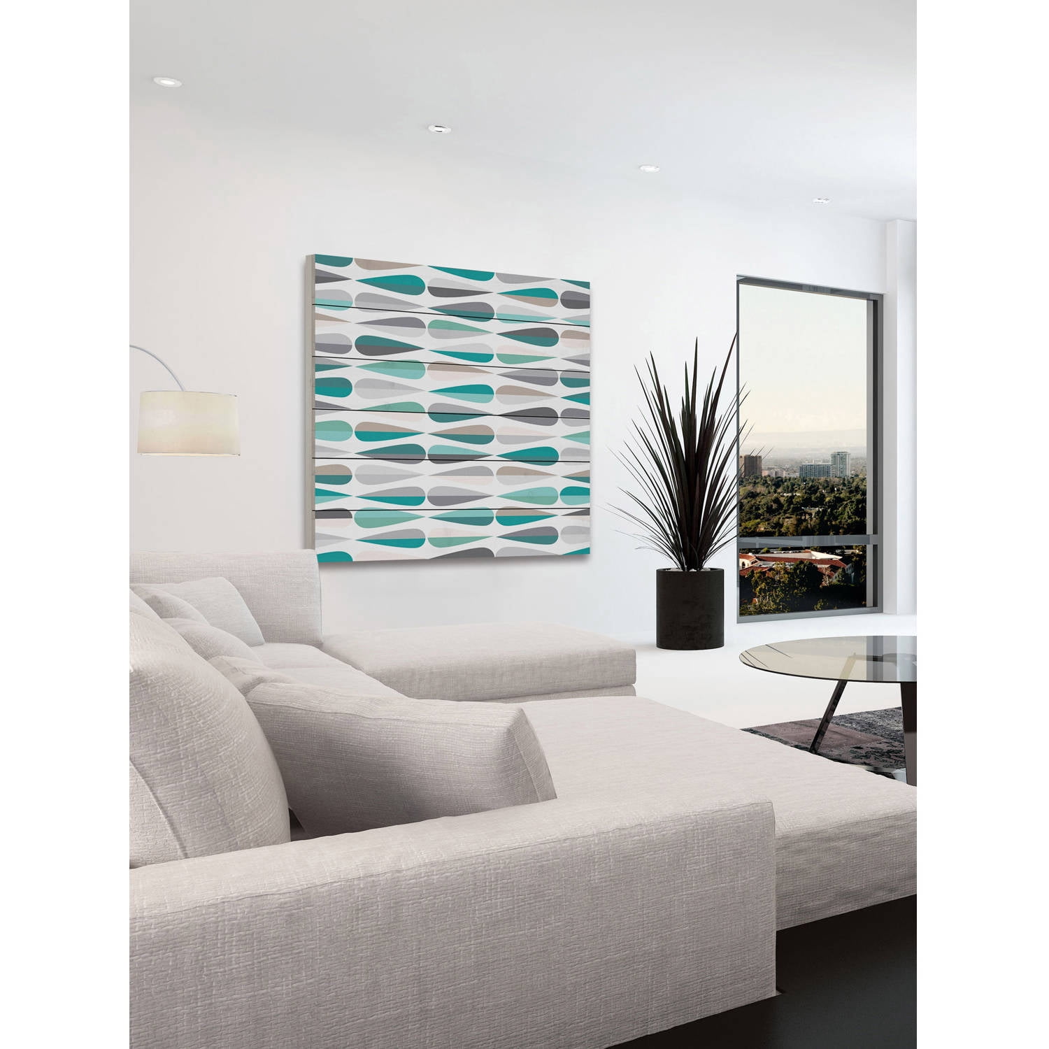 Marmont Hill "Silent Theme" Painting Print on White Wood