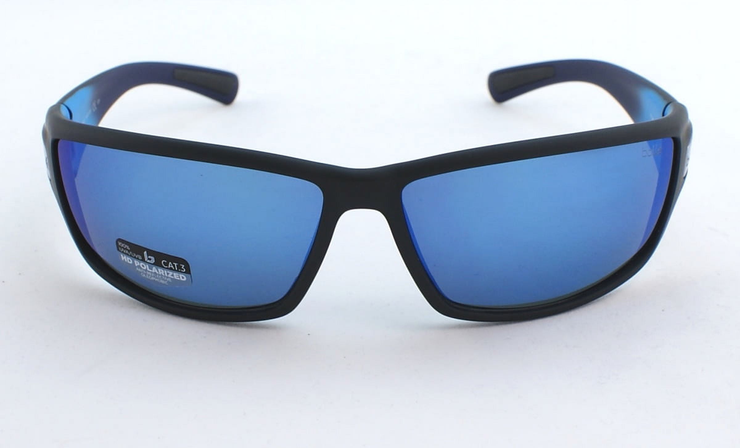 Python 11693 Sunglasses Matte Black/Blue - Walmart.com