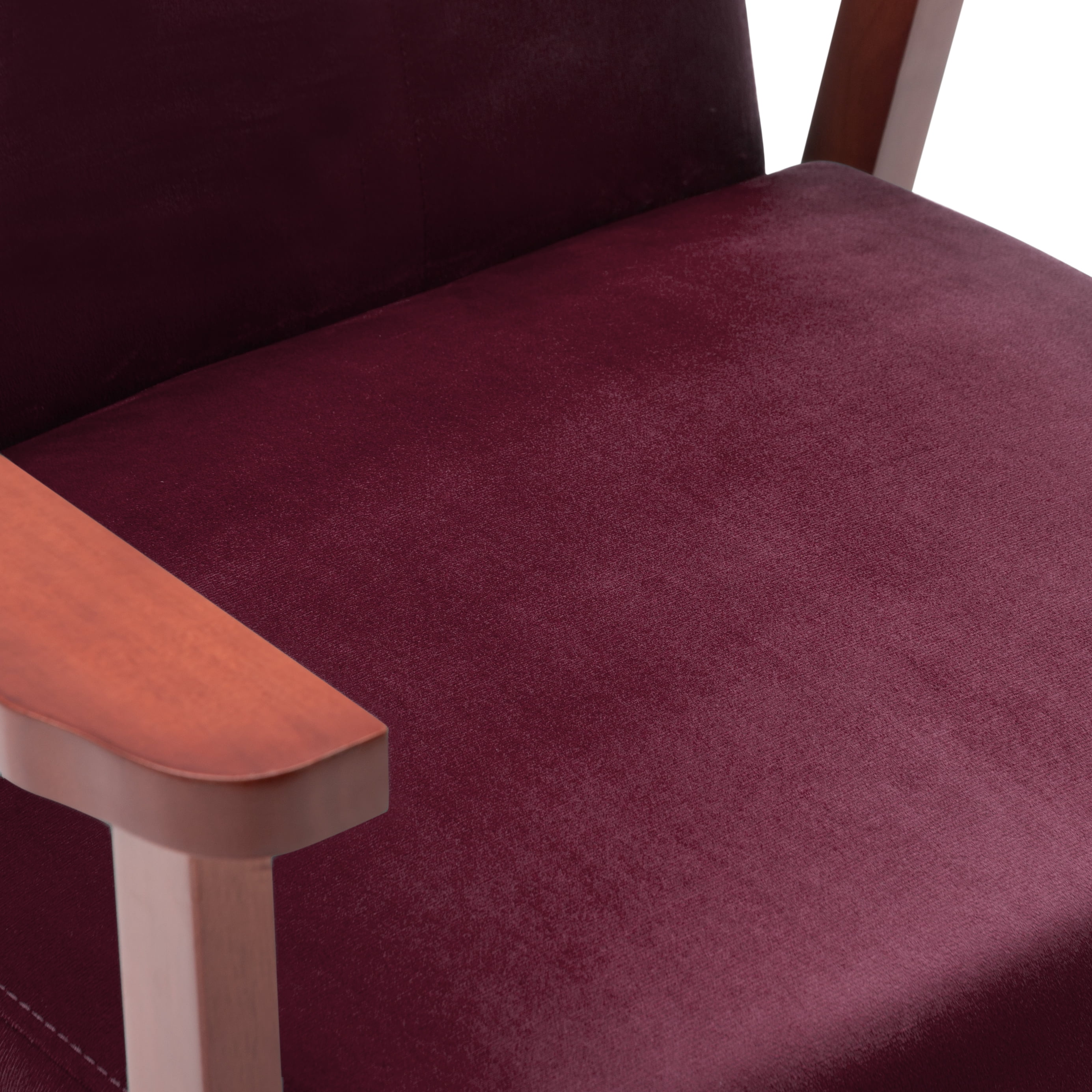 BSHTI Wood Frame Accent Armchair, Velvet Accent Armchair With Comfy Upholstered Armchair for Living Room, Bedroom Corner, Reading Nook