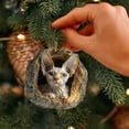 thumbnail image 6 of Sylvtty Christmas Tree Pendant Hanging Acrylic Ornament with Lanyard Easy to Install Adorable Animal Shape Holiday Festive Decoration, 6 of 7