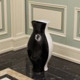 thumbnail image 6 of Tall Narrow Vase, Sleek Split Vase, Modern Floor Vase, Decorative Gift, Vase for Interior Design, 24.5 Inch Vase for Wedding Dinner Table Party Living Room Office Bedroom, Set of Black and white, 6 of 6