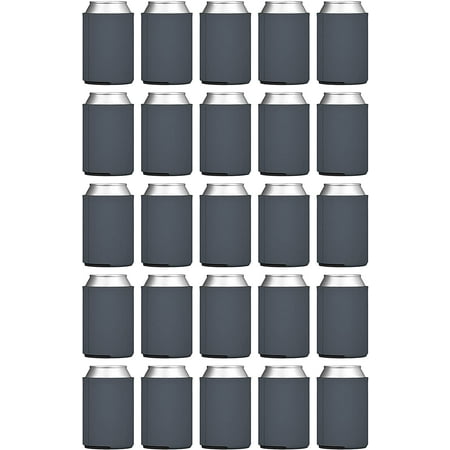 

Bulk Can Coolers (50-Pack) Blank Foam Sleeves Plain Soft Insulated Blanks for Soda Beer Water Bottles HTV Vinyl Proje