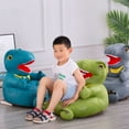 thumbnail image 6 of vnanda Dinosaur Sofa Bed for Kids Children Sofa Seat Soft Cloth Case Removable Washable Cartoon Dinosaur Sofa Plush Chair Protective Case Exquisite Fabric, 6 of 8