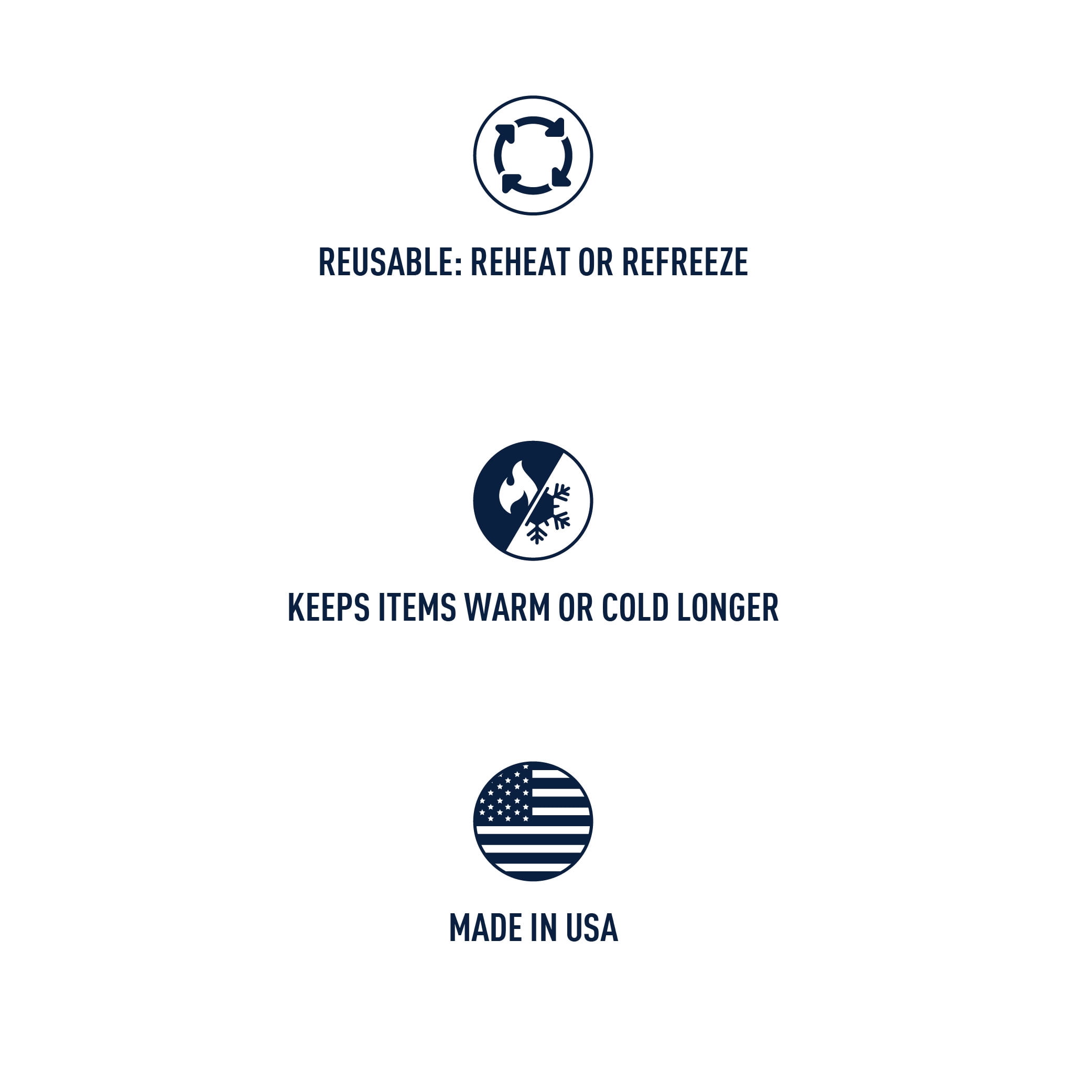 (6 pack) Thermos Large Reusable Hot and Cold Pack for Packed Lunches and Daily Commutes