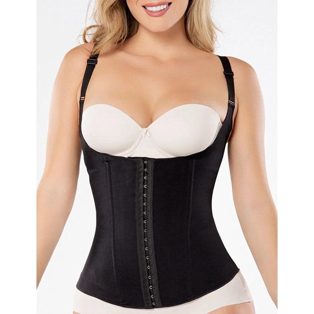 Faja Microlátex Chaleco Termoreductor Diane & Geordi Colombia 002397 negro 42