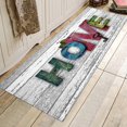 thumbnail image 1 of Adarl 3D Printed Flannel Bath Mat Runners Non Slip Bathroom Rugs Soft and Washable Long Floor Mats for Living Room Bedroom Kitchen, 1 of 4