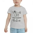 thumbnail image 2 of Sent with A Kiss from My Great Grandma in Heaven Cute Toddler Tshirts for Boys Girls (Gray, Youth M), 2 of 5