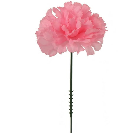 Pink Daylily - Larksilk 7 Inch Artificial Silk Carnation, Pink, 100-Pack