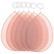 thumbnail image 1 of Pantalla de pétalos de tela, cubierta de pantalla de lámpara E27, cubierta de repuesto para lámpara de mesa, lámpara de pie, lámpara de noche, color rosa, 1 of 7