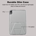 thumbnail image 3 of TECH CIRCLE for iPad Mini (A17 Pro), Mini 6 (6th Generation) 8.3" Slim PU Leather Case with Stand Function, Easy to Charge Pencil, Lightweight Protective Stylish Tablet Cover, Gray, 3 of 5
