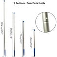 thumbnail image 3 of Pool Skimmer Net with 5 Sections 47\" Detachable Pole, Leaf Skimmer Mesh Rake Net for Spa Pond Swimming Pool, Pool Cleaner Supplies And Accessories for Cleaning Pool Leaves and Debris, 3 of 7