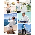 thumbnail image 5 of ZOUYUE Men's Sun Protection Shirts UV SPF UPF 50+ Long Sleeve Rash Guard Fishing Running Quick Dry Lightweight, 5 of 6