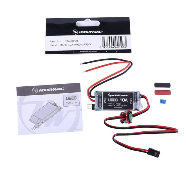 6V 7.4V 8.4V Sortie Réglable 10A UBEC 3-14S Lipo Module Régulateur Haute Tension BEC pour Hobbywing