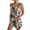Khaki, variant on JULMCOMO Floral Print Rompers for Women Adjustable Straps Casual Overall Shorts Sleeveless Scoop Neck Trendy Summer Overalls with Pockets Light pink S