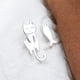 thumbnail image 2 of Aretes Miow Cat Lunch Plata .925 plateado, 2 of 5