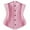 Pink, variant on Women's Plus Size Boned Corsets Shapewear Outfit Solid Color Straped Underwear Shapewear or