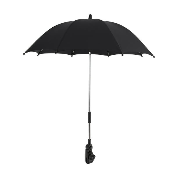 Qiilu Baby Umbrella Attachment for Stroller, Black