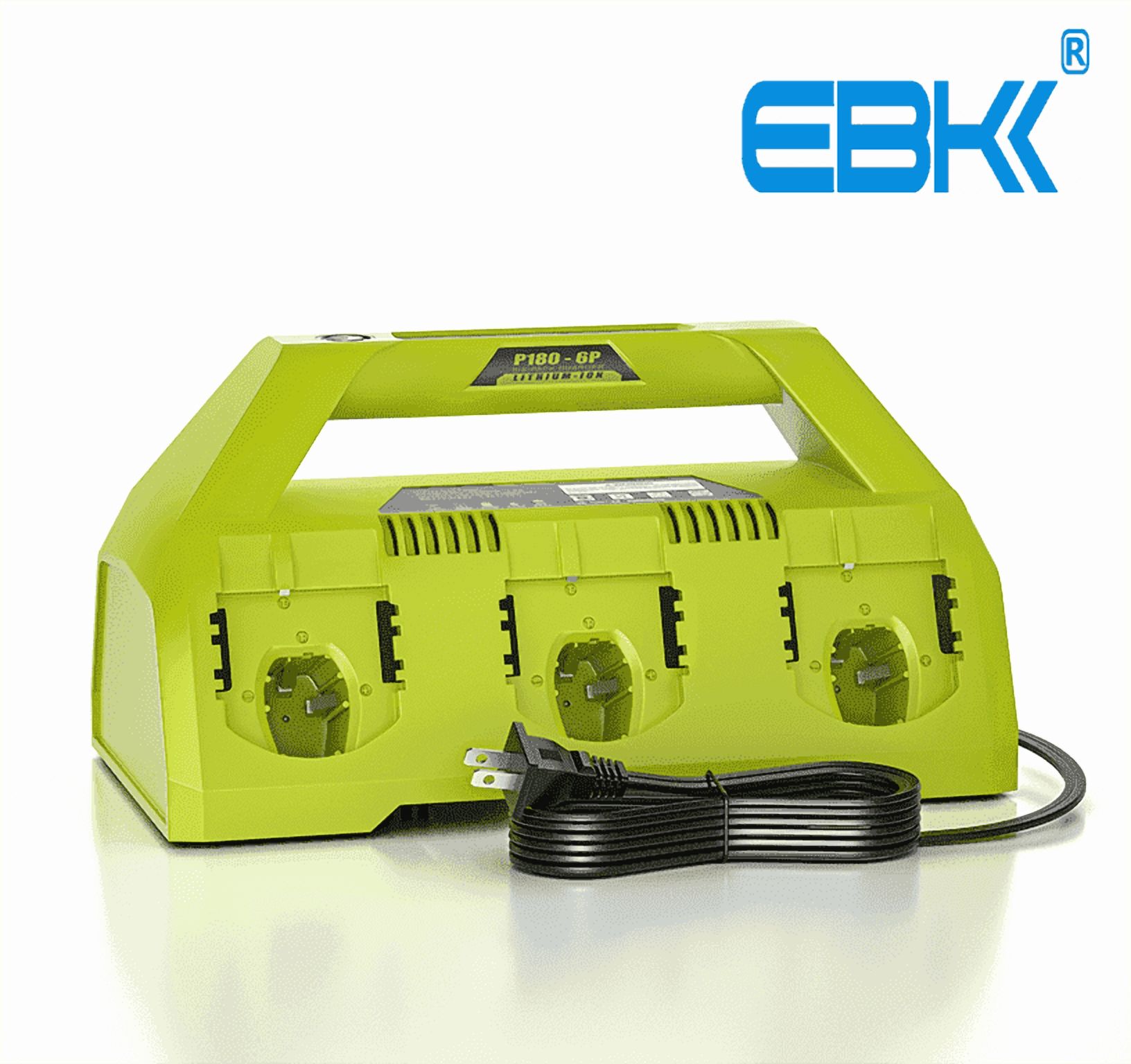 18V  6-Port Charger for Ryobi Battery Charger,Compatible with P135 Ryobi 18V ONE+ Battery P102 P103 P104 P105 P106 P107 P108 P109 PBP002 PBP003