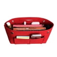 thumbnail image 2 of VONTER Purse Organizer Insert Bag Organizer, Bag in Bag, Perfect for Speedy Neverfull and More,Felt Purse Insert Bag, Base Shaper,Tote Organizer Insert/Multi-Pocket Handbag Shaper(Red), 2 of 8