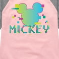 thumbnail image 3 of Disney - 8 Bit Mickey - Toddler & Youth Girls Raglan Graphic T-Shirt, 3 of 5
