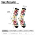 thumbnail image 6 of Uemuo Bird Butterfly Rose Pattern Women's Crew Socks, Soft Durable Breathable Moisture-Wicking with Odor Control Cotton socks, 6 of 9