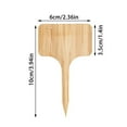 thumbnail image 2 of Homenote Bamboo Labels 1 Pcs Tags for Seedlings T-Type Tags for Outdoor Garden Markers Vegetable Seedling 6x10x0.2cm, 2 of 4
