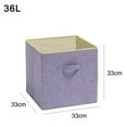 thumbnail image 2 of Caja de almacenamiento de tela de algodón y lino, caja de almacenamiento de ropa, caja de almacenamiento de oficina, 2 of 5