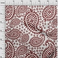 thumbnail image 3 of oneOone Rayon Brown Fabric Asian Paisley Craft Projects Decor Fabric Printed By The Yard 56 Inch Wide, 3 of 4