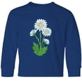 thumbnail image 3 of Inktastic Daisy Flower Long Sleeve Youth T-Shirt, 3 of 5