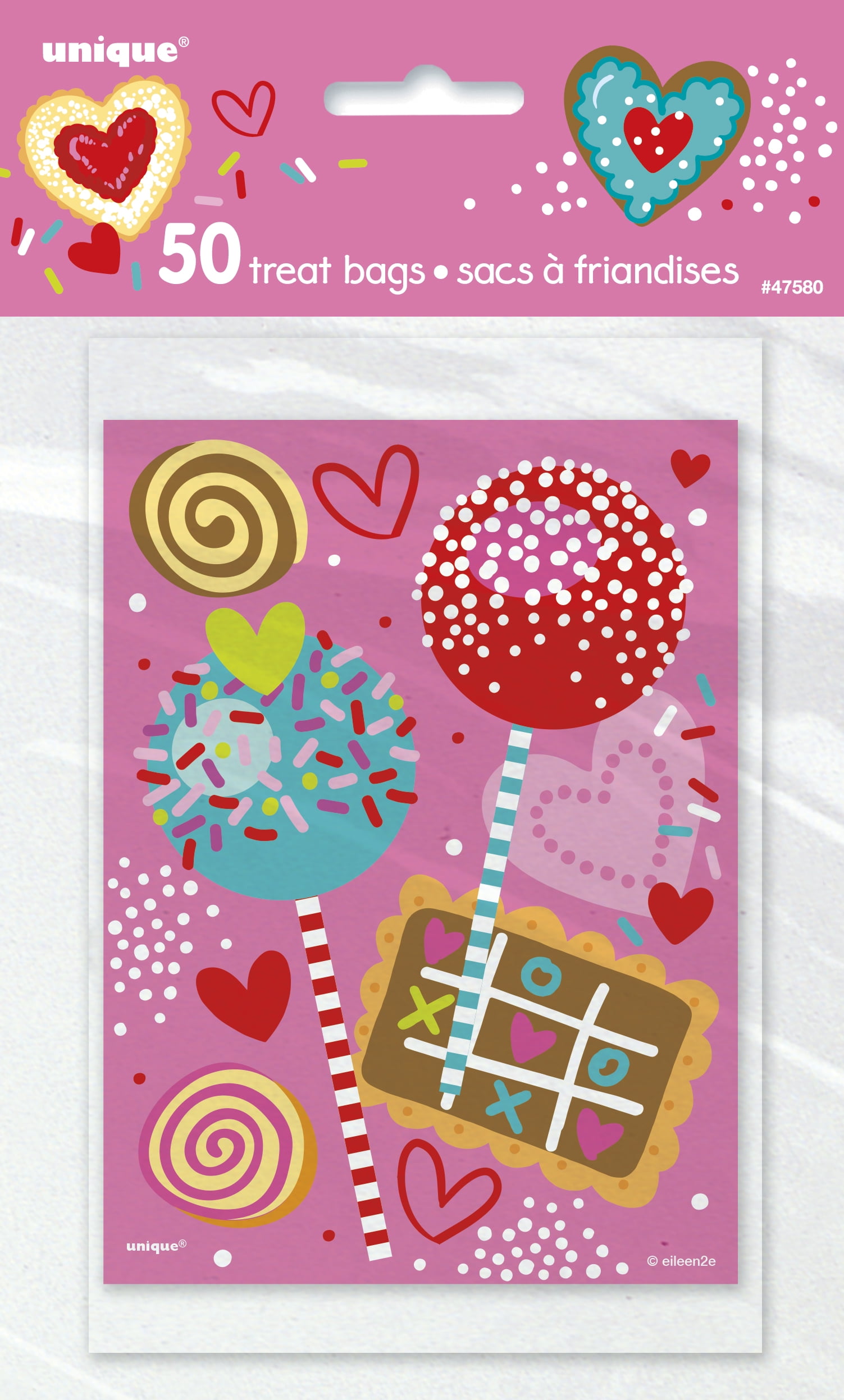 Sweet Valentine Treat Bags 50 Count