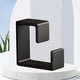 thumbnail image 5 of Manos Estante de almacenamiento de lavabo plegable antioxidante con ganchos de 6 uds para baño (negro), 5 of 6