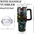 thumbnail image 2 of 40 oz GamerTumbler with Handle Lid and Straw,Game Stainless Steel Coffee Tumbler Mug Cup Watter Botter,Game Gifts for Gamer Lovers, Gaming Stuff/Accessories, 2 of 6