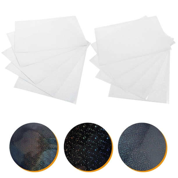 FUTUREORYY 10Ud Pegatinas Vinilo Holográfico A4 Autoadhesivas Resistente Agua Para Decorar