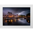 thumbnail image 3 of Jaynes Gallery 4x14 White Modern Wood Framed Wall Art Titled - Europe-The Netherlands-Delfshaven-Sunset scene along canal, 3 of 5